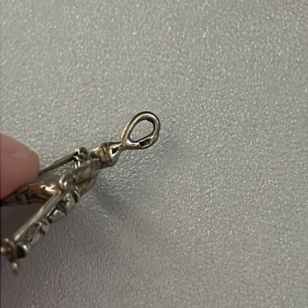Vintage Sterling Silver Charm Cross Country Skiier - Picture 2 of 3